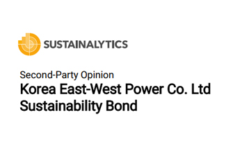 Korea East West Power Sustainability Bond Framework Second Party Opinion